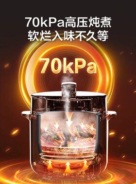 苏泊尔电压力锅大容量6L家用