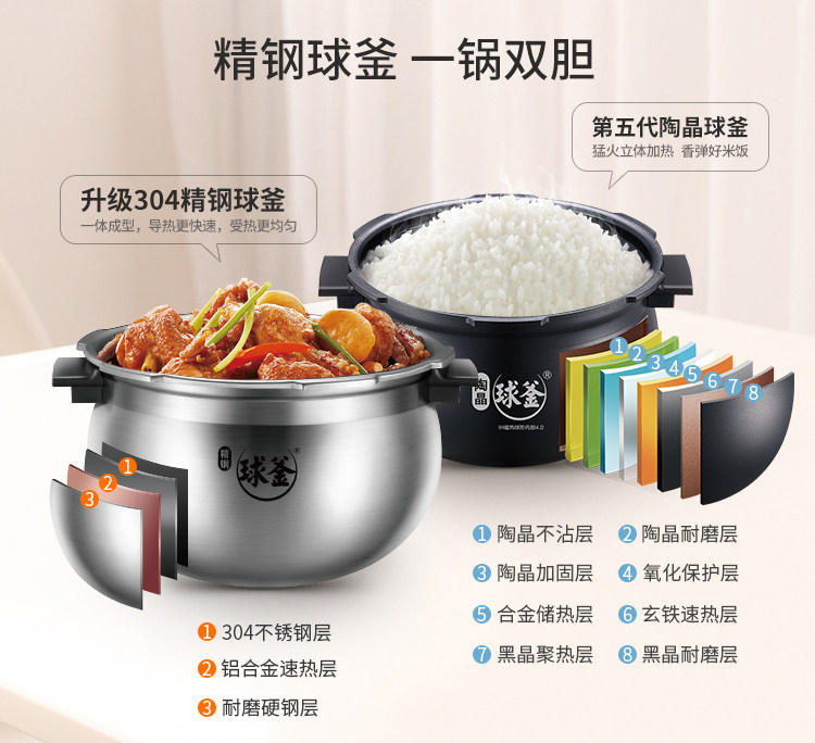 苏泊尔sy-50hc8q智能电ih 5l压力锅 苏泊尔龙育电压力锅
