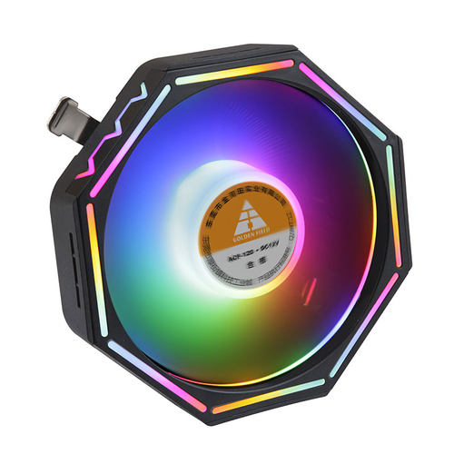 金河田星耀F08 CPU散热器115X 1700 AMD台式电脑静音五彩CPU风扇 - 图3