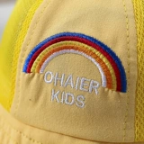 Детская летняя кепка подходит для мужчин и женщин, тонкая солнцезащитная шляпа, радужная детская шапочка на солнечной энергии, защита от солнца, в корейском стиле