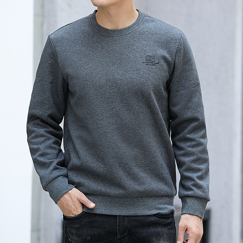 羊羔绒圆领宽松男士秋冬季加绒卫衣 能天服饰卫衣