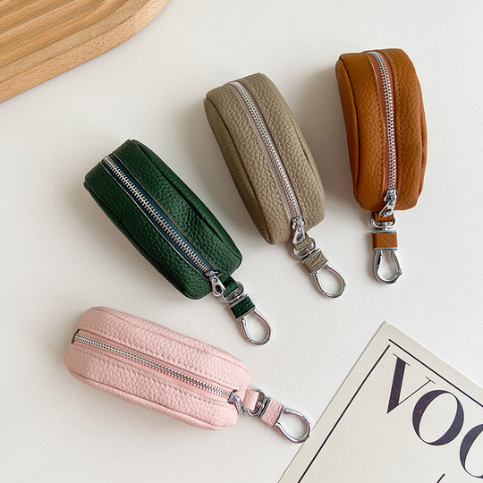 2025新款真皮大容量多功能男女家用腰挂包软牛皮锁匙包汽车钥匙包