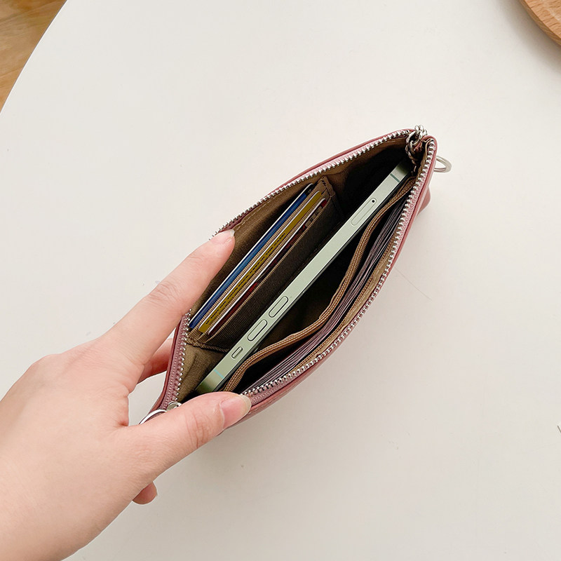 头层牛皮手拿包柔软真皮手机包女士钱包零钱包手抓包手包可放手机,淘宝优惠券,粉丝福利购,淘宝优惠卷