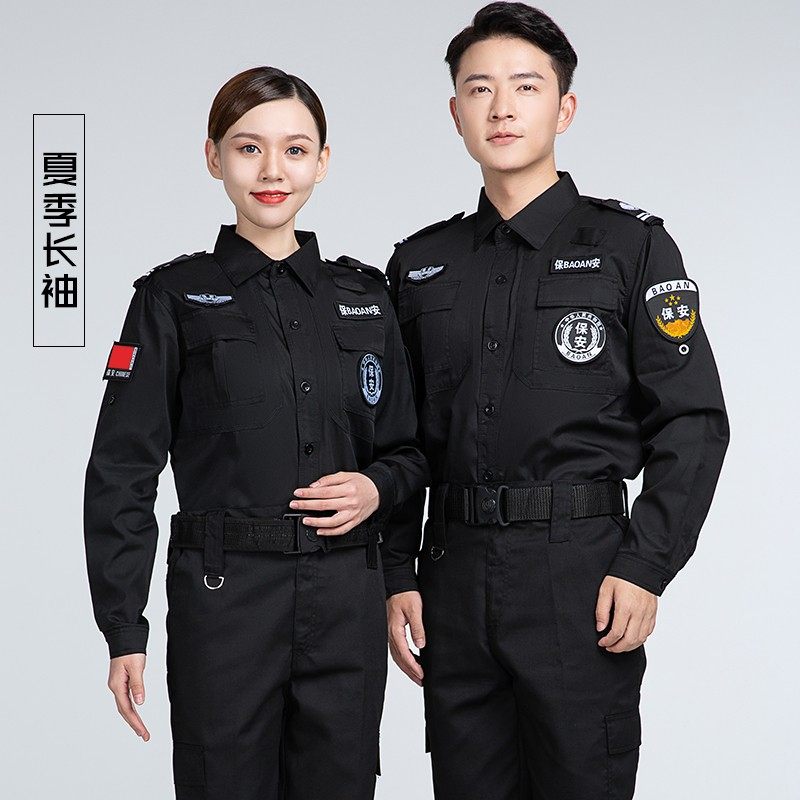 保安夏装短袖t恤全套门卫物业裤子 铁夫奥尼工装制服