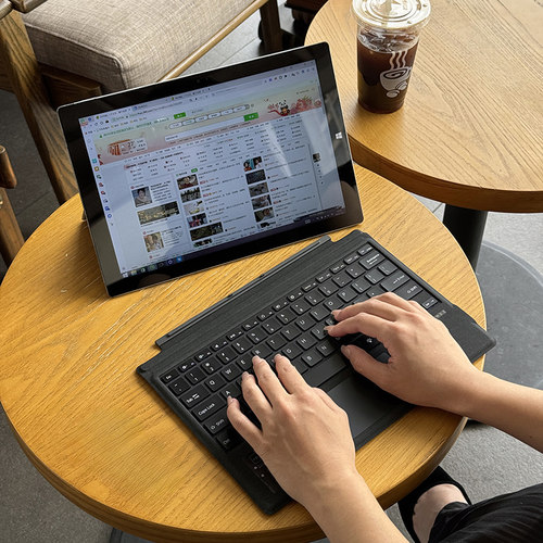 适用微软surface键盘pro3/4/5/6/7/7+磁吸无线蓝牙go/go2/go3/g4屏幕键盘盖8/9/10/X平板电脑鼠标套装二合一 - 图0