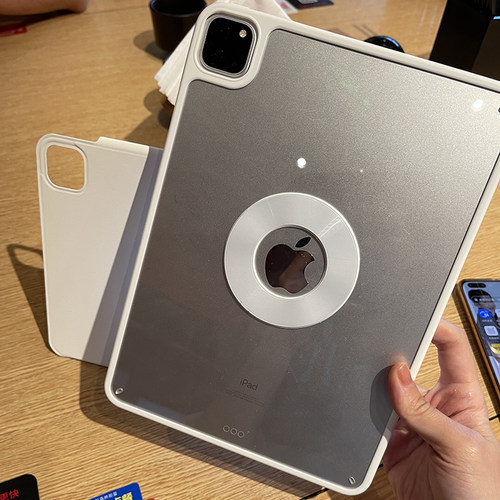 720旋转适用苹果2024ipadpro保护壳11寸亚克力6透明air6磁吸3拆分10代10.9无笔槽九3防弯壳2021平板10.2软壳8 - 图3