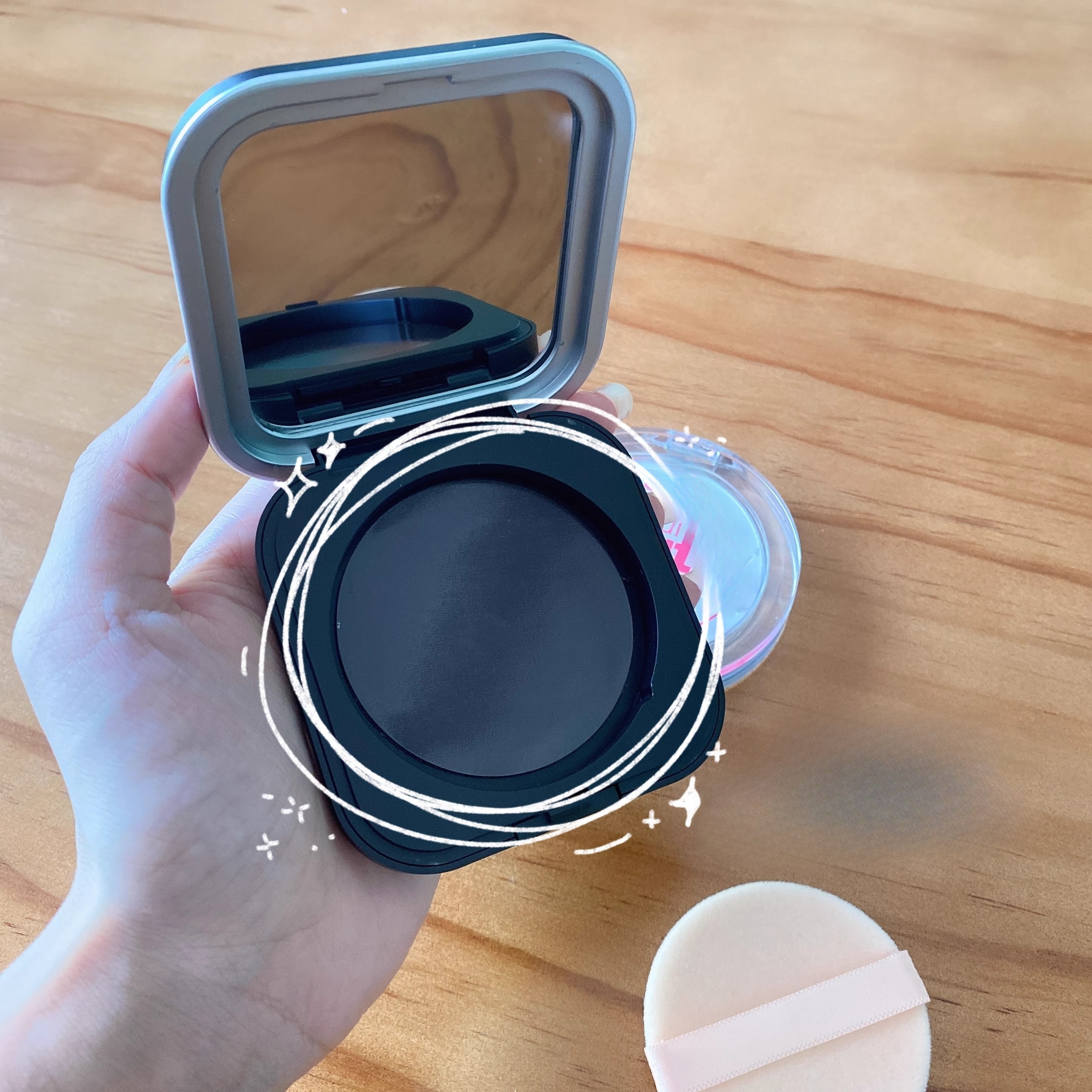 香蕉粉饼空盒KVD替换装盒压盘分装粉饼珍爱粉饼盒芭比布朗 - 图0