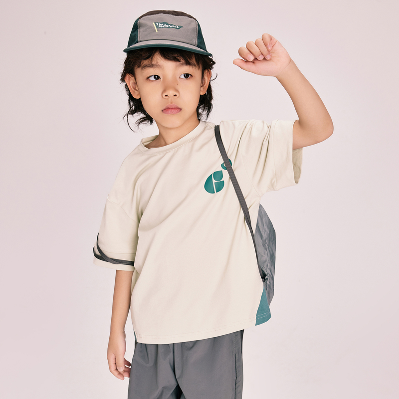 [6色可选]gxgkids童装儿童T恤24夏新品男女童洋气运动短袖上衣潮 - 图2