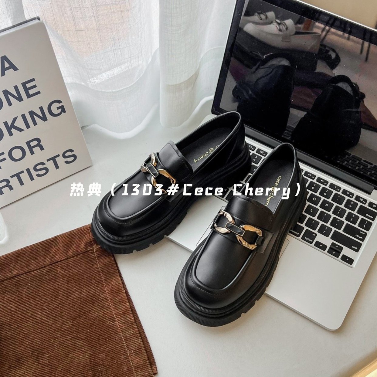 欧洲站2024真皮厚底一脚蹬豆豆鞋乐福鞋复古玛丽珍单鞋女鞋70227,淘宝优惠券,粉丝福利购,淘宝优惠卷