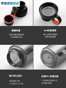 卡西诺水杯大容量男塑料杯1000ml运动杯小口便携夏防摔不透明水壶