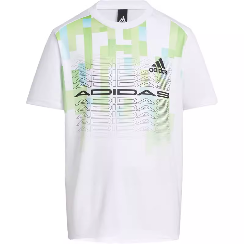 上新H Adidas/阿迪达斯三叶草大童新款舒适运动圆领T恤衫 HE2558 - 图3