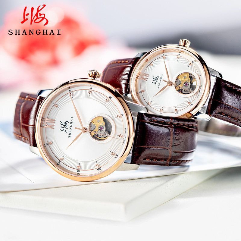上海手表机械表 全自动手表多功能时尚潮流休情侣手表884