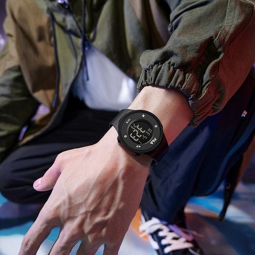 FILA斐乐夜光电子手表运动简约防水初高中大学生男女腕表礼物6557 - 图3