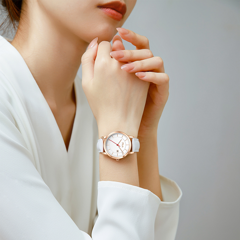 FILA斐乐日历手表女款初高中大学生腕表中国红送女生朋友礼物794 - 图2