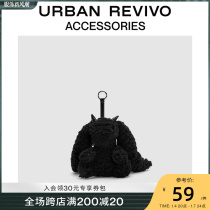 URBAN REVIVO2023 autumn winter new lady trends sweet and cool windy rabbit hanging accessories UAWA30237