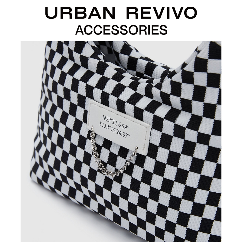 URBAN AW20BG2N2002 春夏女士盘格斜挎包 白鹿同款 REVIVO2022 URBAN AW20BG2N2002 春夏女士盘格斜挎包 白鹿同款 REVIVO2022
