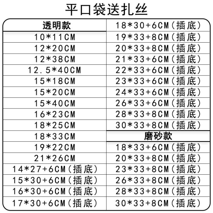 华信天诚 空白齐口面包袋自封塑料透明饼干袋平口零食吐司包装袋 - 图3