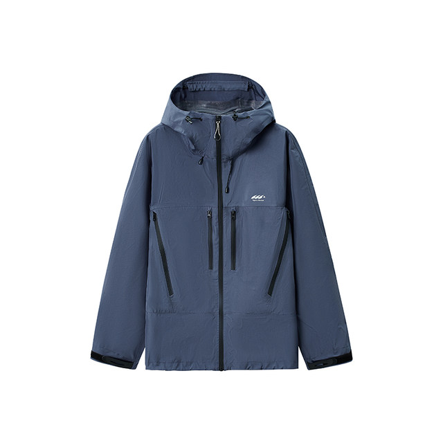 Square houlest outdoor men and women casual three-proof hard shell printed mountaineering hooded jacket jacket