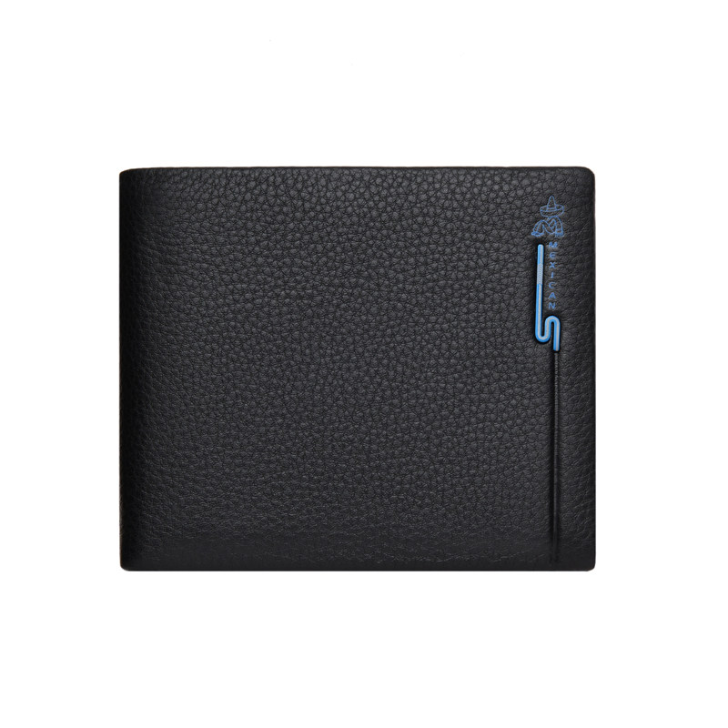 稻草人钱包男士短款头层牛皮韩版 mexican德林坊钱包