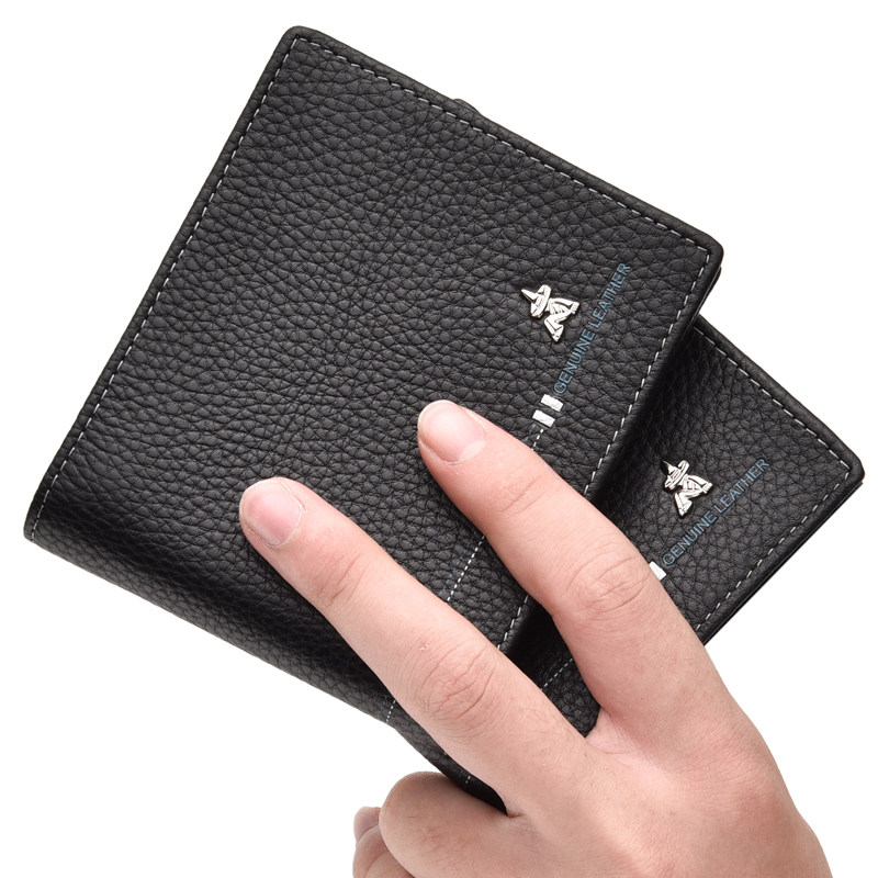 稻草人短款拉链真皮潮牌学生钱包 mexican德林坊钱包