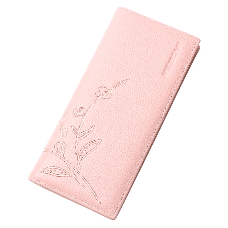 稻草人牛皮长款拉链大容量2019钱包 mexican德林坊钱包