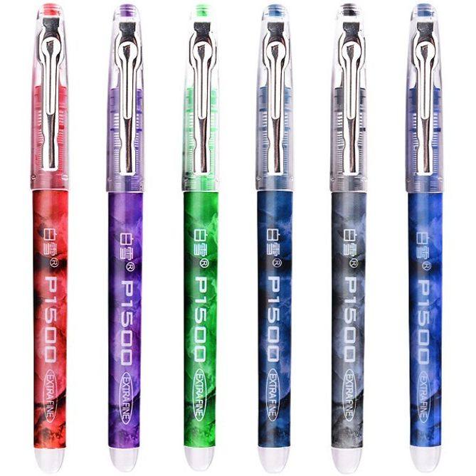 白雪直液式走珠笔 高颜值0.5MM速干中性笔 考试笔学生用笔P1500针管笔高考用笔 办公签字笔,淘宝优惠券,粉丝福利购,淘宝优惠卷