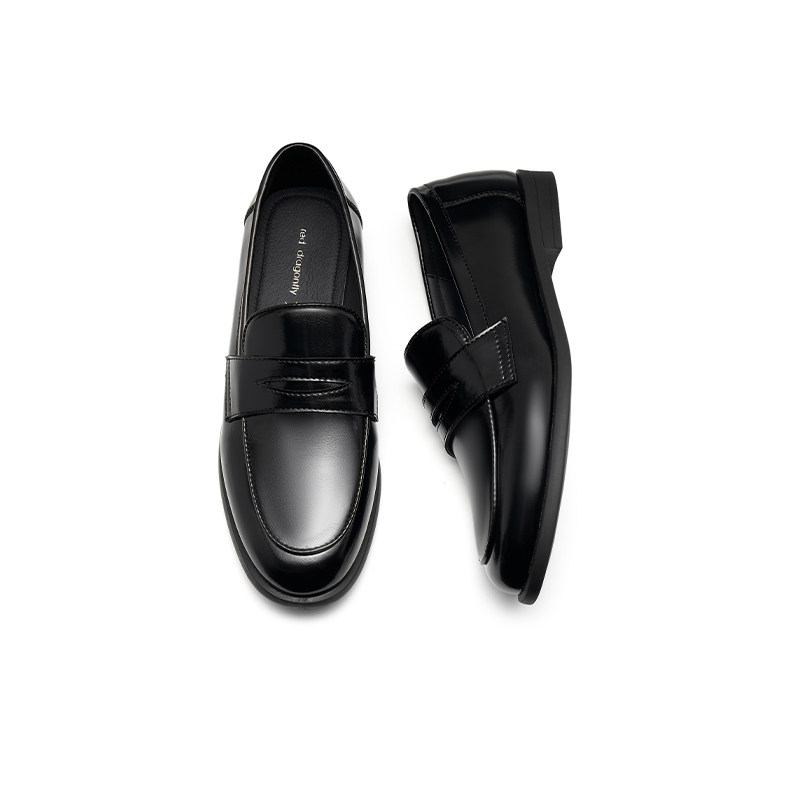 REDDRAGONFLY/红蜻蜓女士真皮平底一脚蹬舒适休闲乐福鞋WTB33078 - 图2