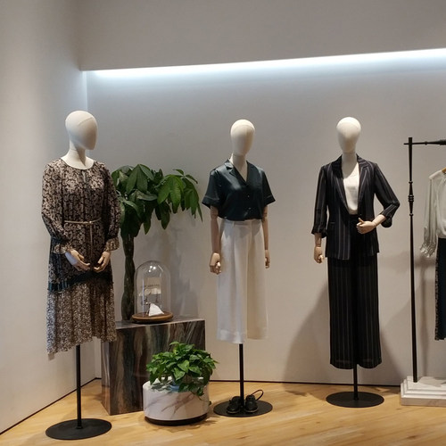 女模特道具婚纱展示架半身女模特假人实木手 半身模特女 带头模特 - 图0