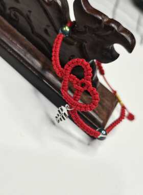 原创编织爱心鱼骨幸运饰品手绳