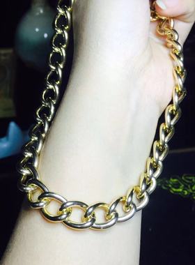 雪纳瑞法斗大金链宠物金属项链