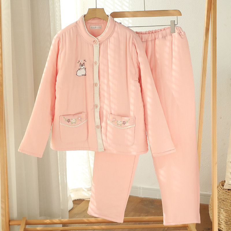 富朵秋冬三层棉袄月子服孕产妇加厚保暖睡衣防风抗寒可外穿家居服,淘宝优惠券,粉丝福利购,淘宝优惠卷