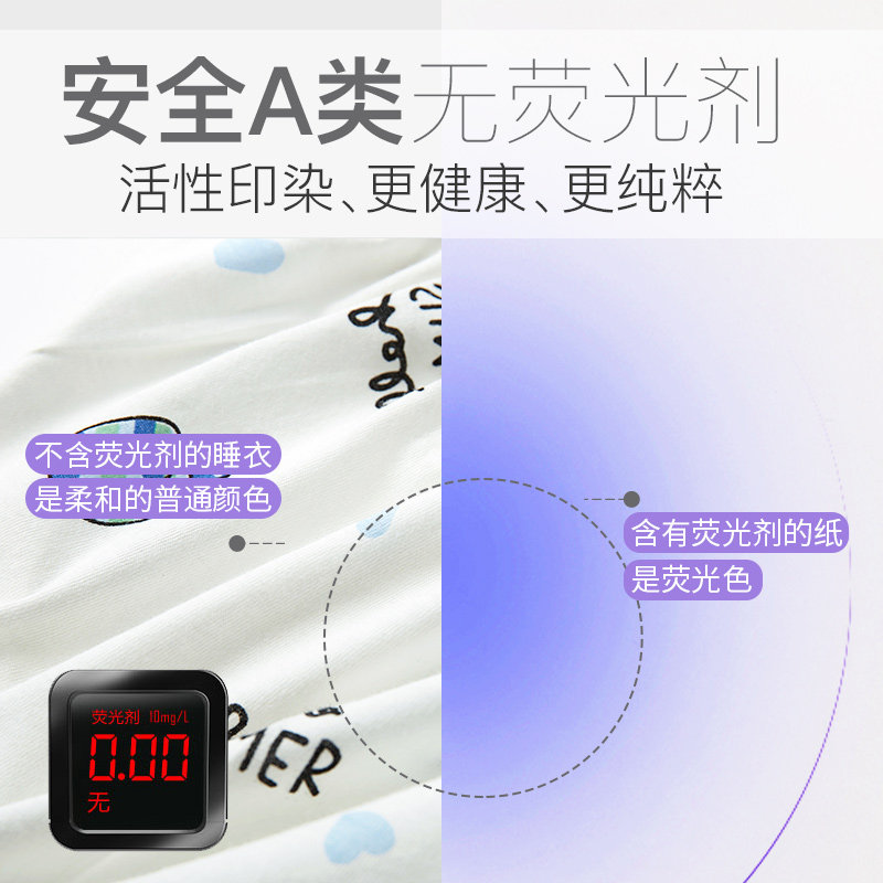 宝宝家居空调衣服纯棉薄款长袖 圆圆猫家居服套装