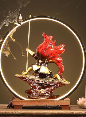 创意斗战胜佛齐天大圣孙悟空倒流香家居客厅办公室玄关摆件装饰品