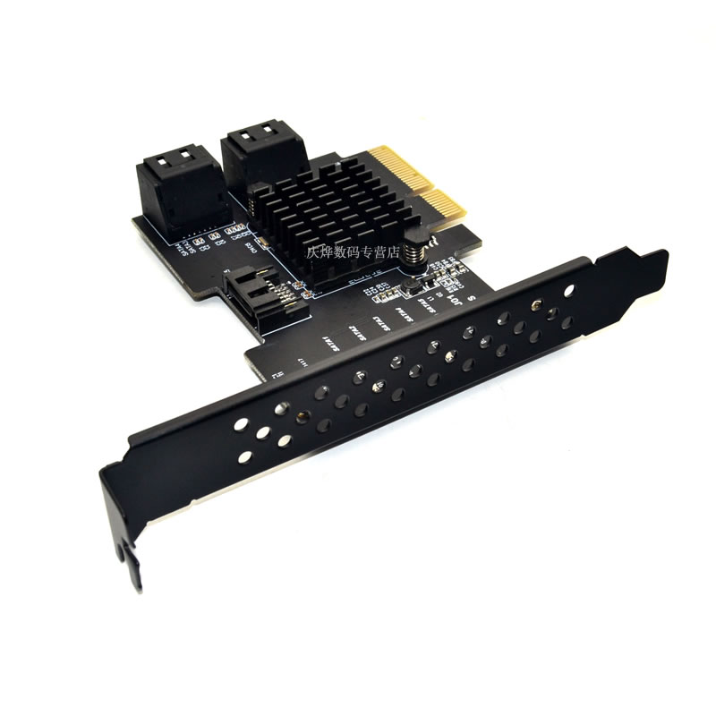 PCI-E GEN3转sata3.0扩展卡5口6G转接4X扩展IPFS硬盘JMB585-图2