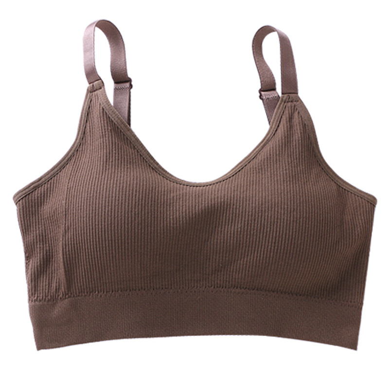 女学生高中无钢圈美背吊带网红抹胸 北极绒原来抹胸