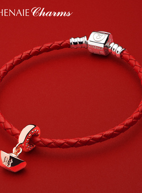 diy新年珠子手绳吊坠潘家同款