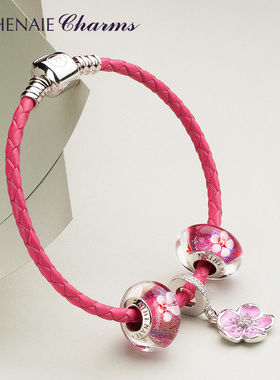 athenaie粉色珐琅梅花DIY基础女