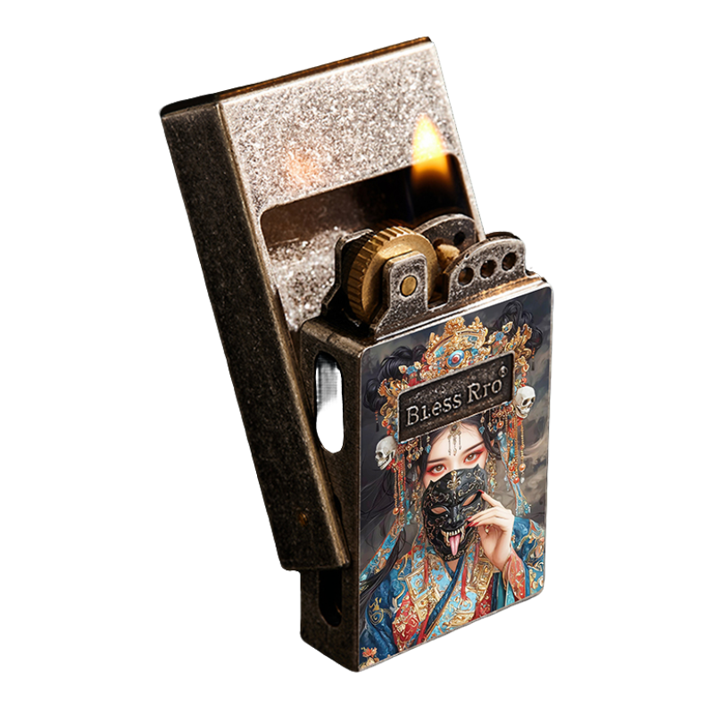 新款清脆推牌解压煤油打火机复古砂轮式高档送男友礼物高颜值耐用,淘宝优惠券,粉丝福利购,淘宝优惠卷