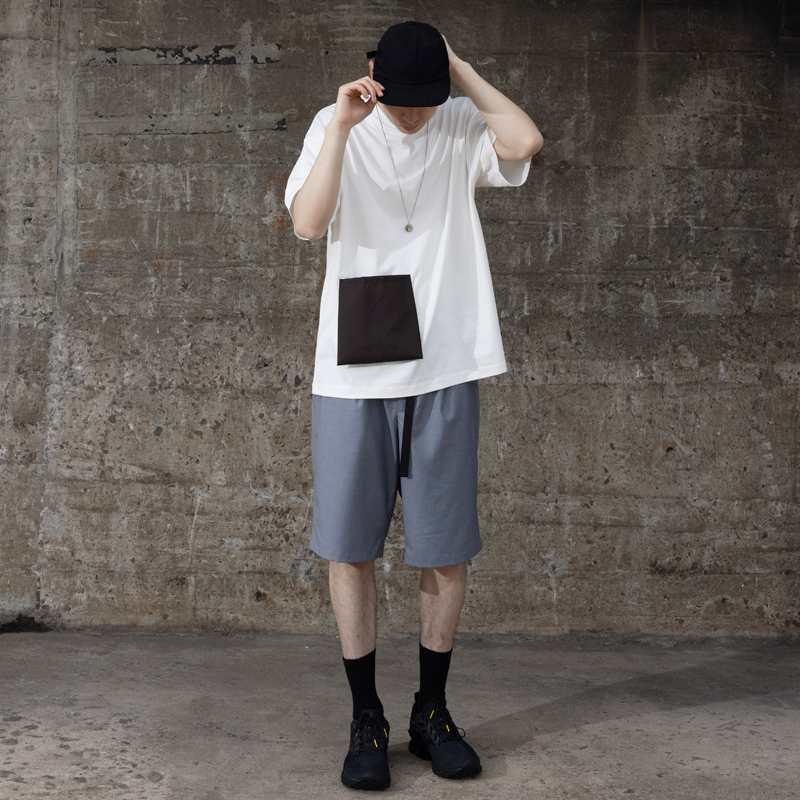 PRIMEE LOOSE TEE CORDURA POCKET 宽松拼色口袋短袖圆领T恤 - 图2