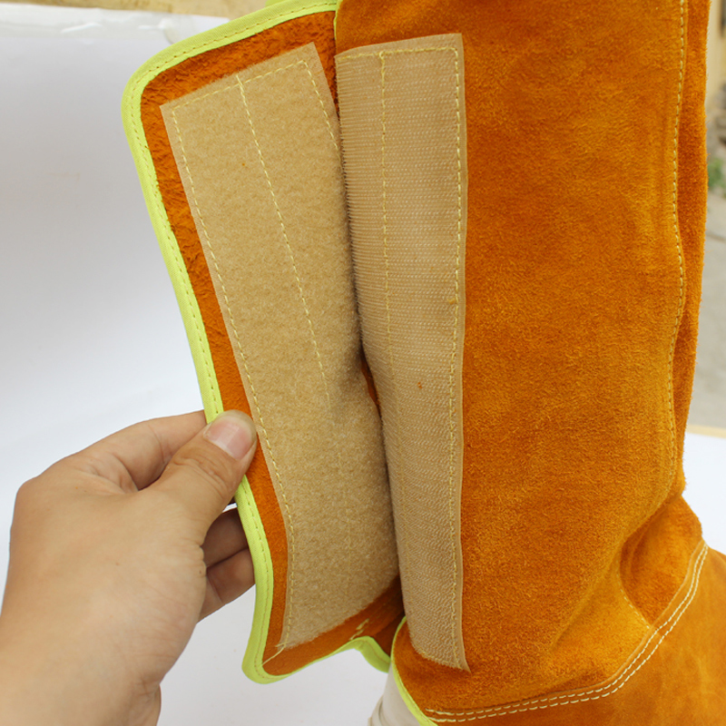 牛皮护脚罩电焊护脚 护腿 脚盖电焊工防烫劳保防护脚套护脚盖 - 图1