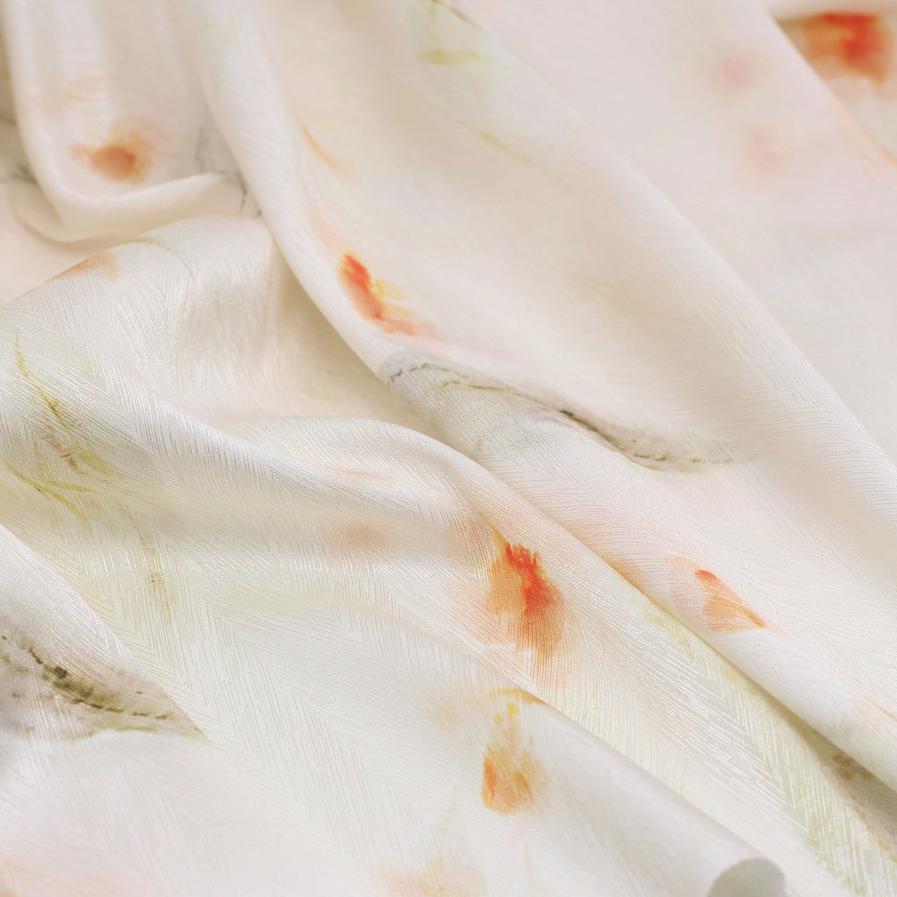 120gsm 古风淡彩人字暗纹汉服面料 40313 淡水墨娃衣手工布组布料 - 图0