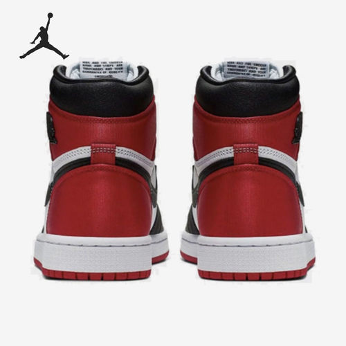 Nike/耐克正品 AIR JORDAN 1 AJ1红丝绸黑脚趾篮球鞋CD0461-016-图2