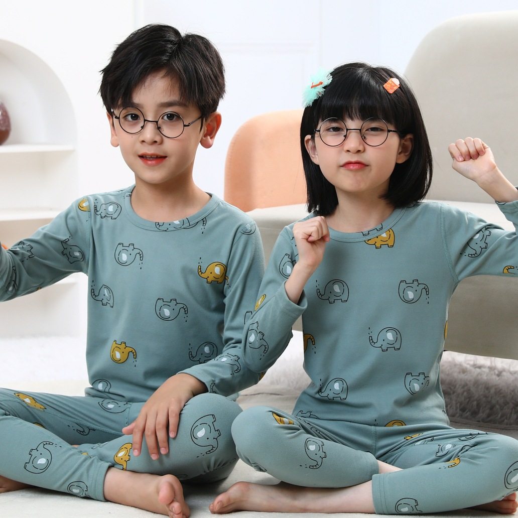 儿童秋衣秋裤套装纯棉中领半高领男童女童学生100%全棉毛衫线衣线,淘宝优惠券,粉丝福利购,淘宝优惠卷