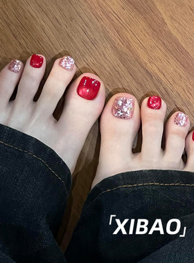 纯手工制作夏天出游爆款脚穿戴甲