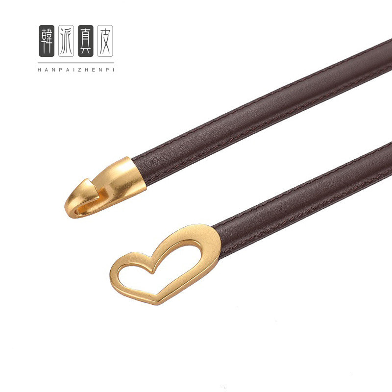 头层牛皮免打孔腰带女2024新款时尚百搭装饰配连衣裙子真皮小皮带,淘宝优惠券,粉丝福利购,淘宝优惠卷