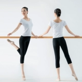 Штаны, спортивная одежда, черные танцующие шорты, в обтяжку