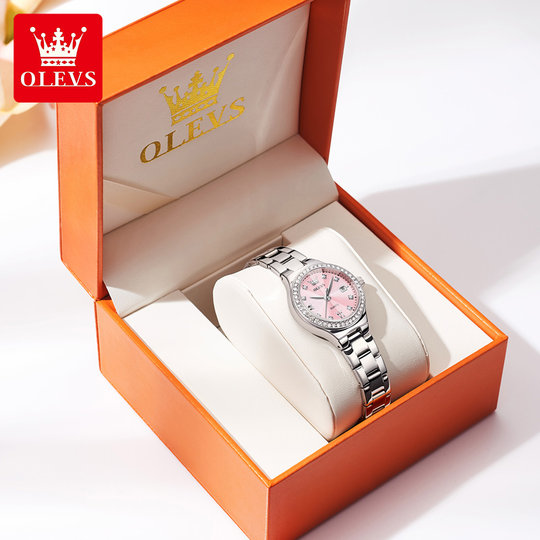 新年礼物新款正品牌女士手表女表小众轻奢华时尚百搭钢带名表十大