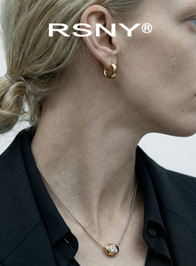 [新品]RSNY独自闪耀星钻项链通勤双色简约精致百搭小众设计锁骨链