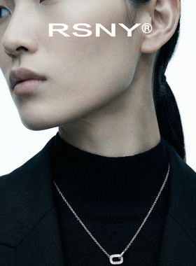 [新品]RSNY链式环扣项链女简约精致锁骨链百搭时尚气质通勤高级感