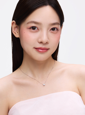 卡蒂罗璀璨之星项链925银经典莫桑钻锁骨链女圣诞礼物2025新款